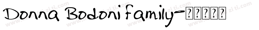 Donna Bodoni Family字体转换